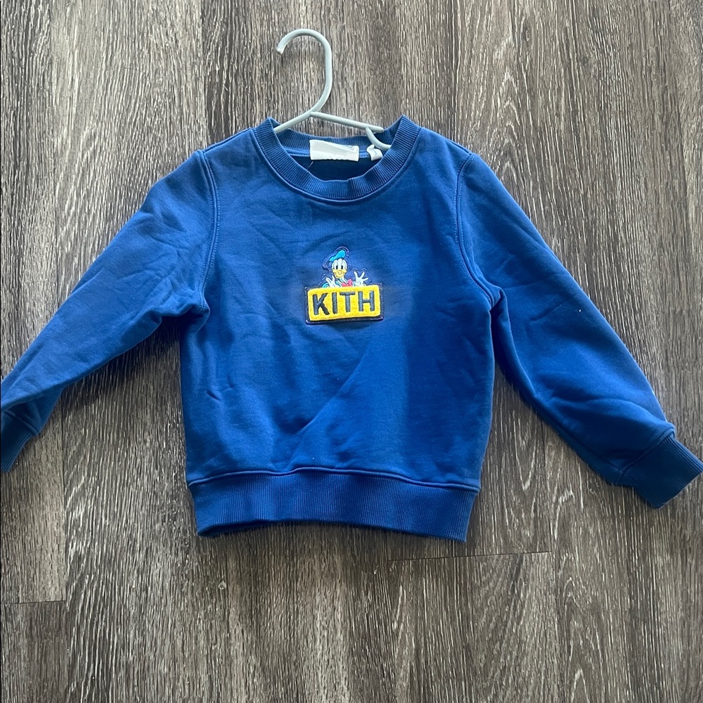 Kith Kids Navy Sweatshirt with Logo